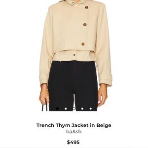 ba&sh Classic Beige Trench Coat